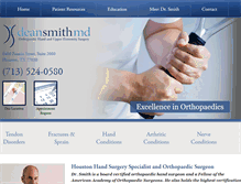 Tablet Screenshot of deansmithmd.com